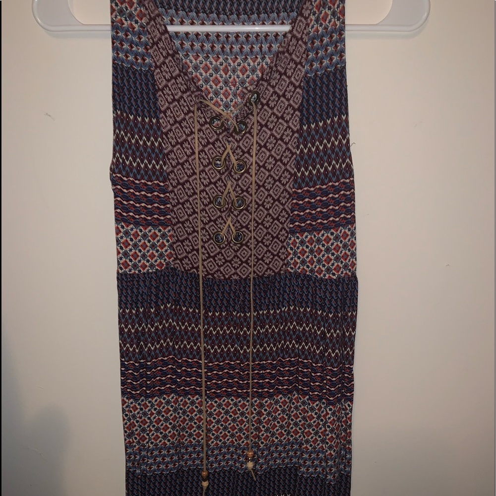 Lace up dress